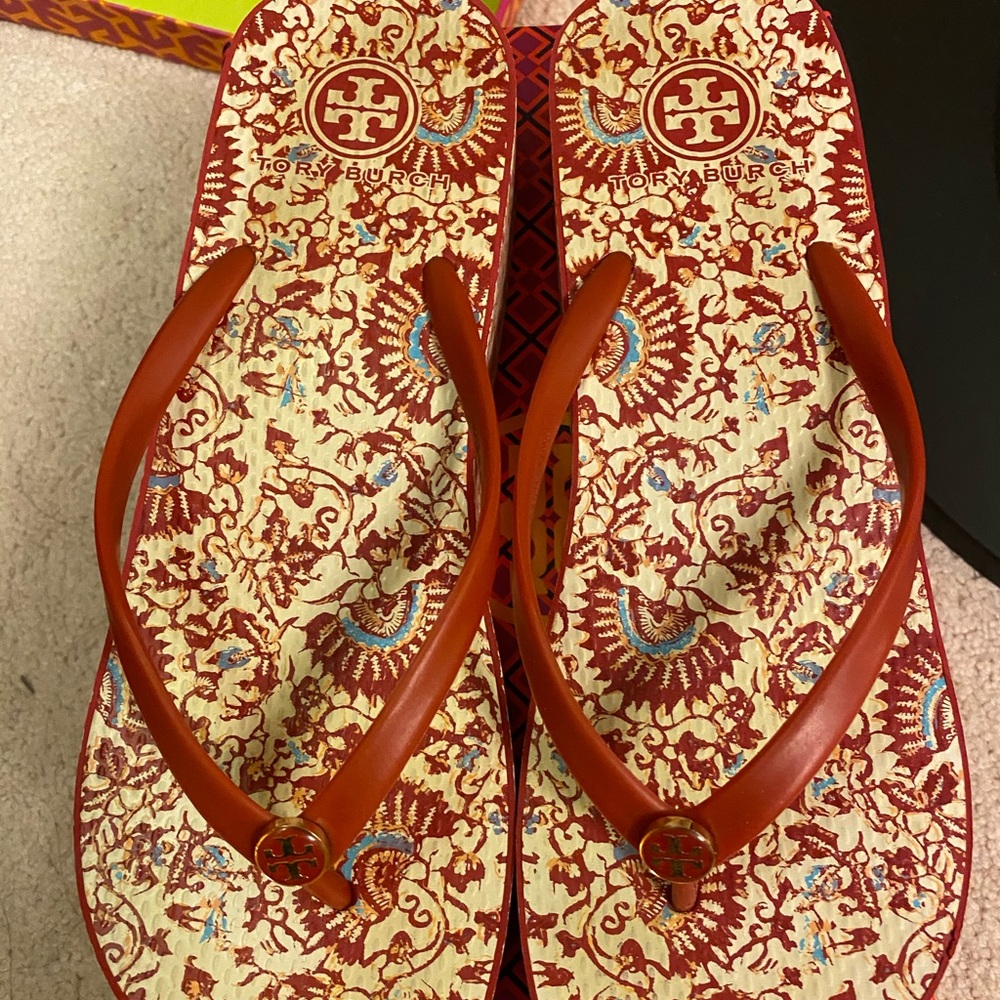 Tory Burch red sandals